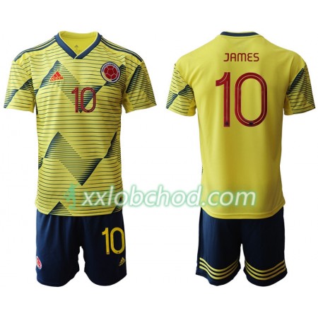 Fotbalové dresy Kolumbie JAMES 10 Dětské Domácí Dres Copa América 2019 Krátký Rukáv